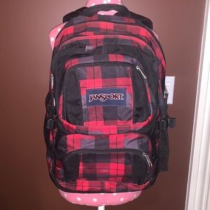 Plaid Jansport backpack